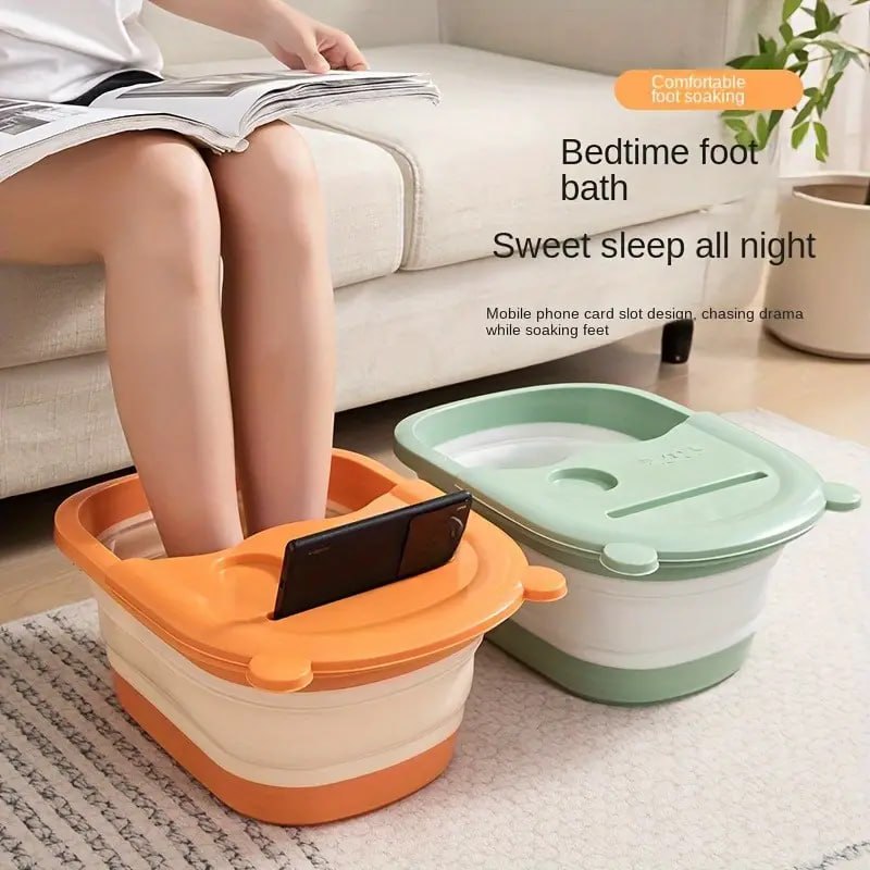 FOLDABLE FOOT SOAKING MASSAGER TUB