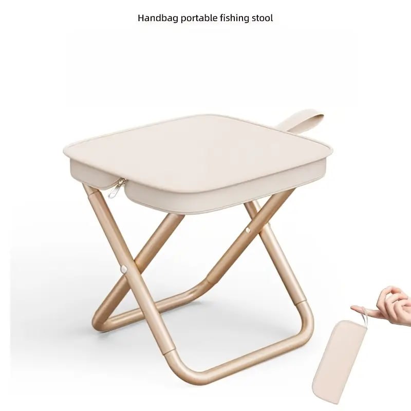 PORTABEL FOLDING STOOL WITH POUCH