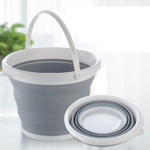 SILICONE FOLDABLE WATER BUCKET 10L COLLAPSIBLE BUCKET 10 LITRE