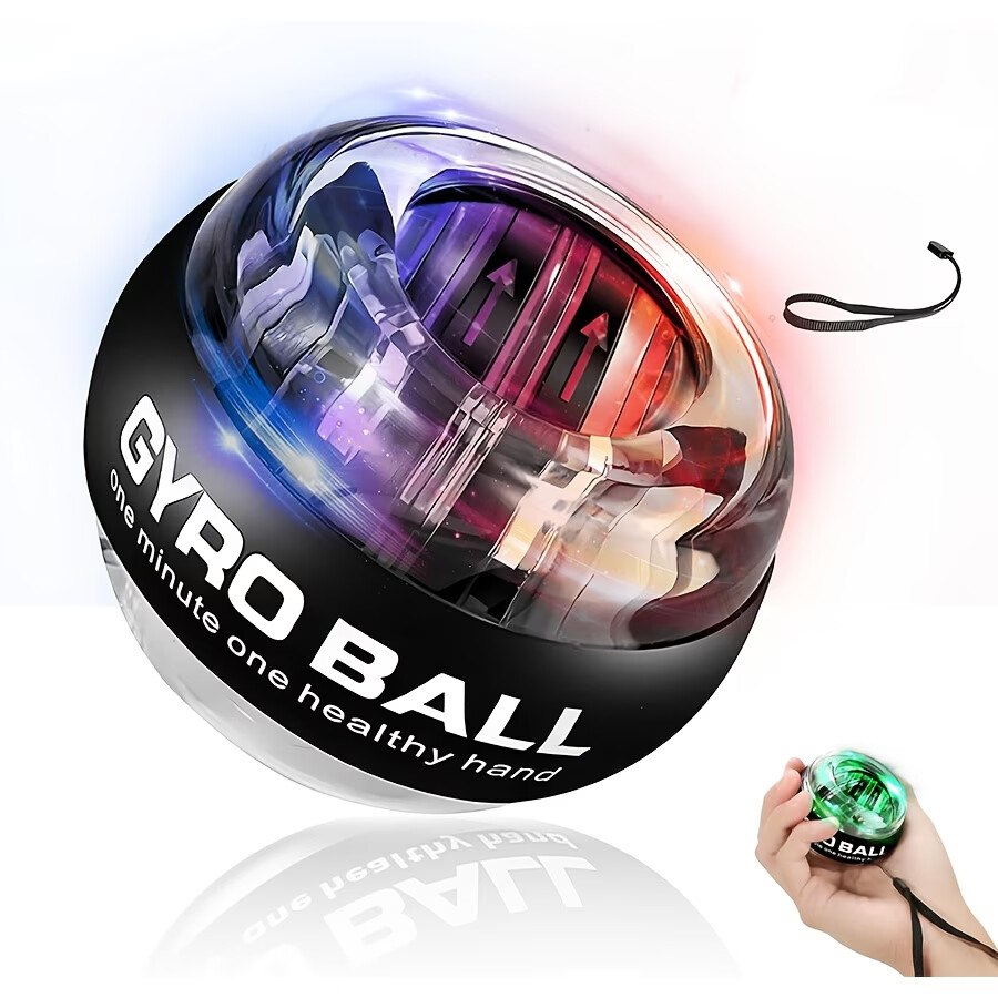 GYRO BALL WITH LIGHT Strong Gyro Ball Wrist Trainer